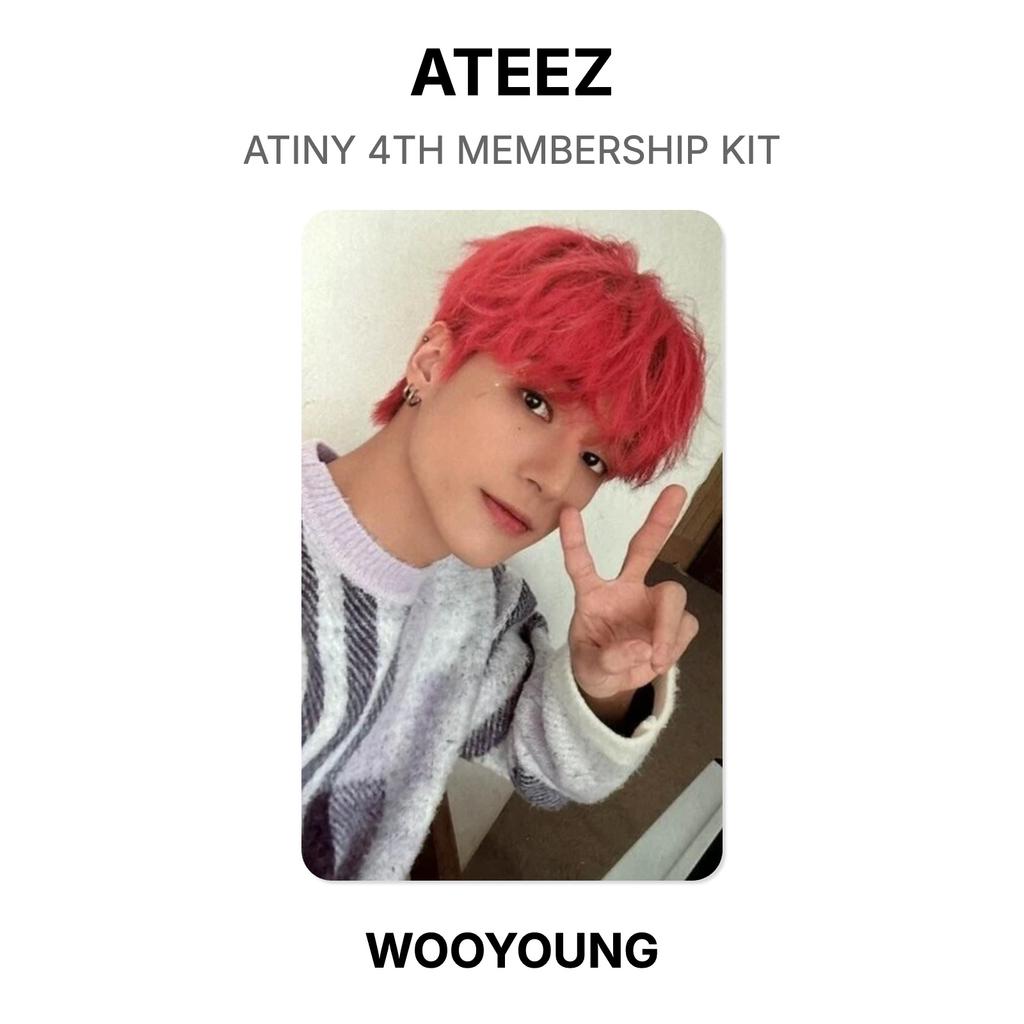 ATEEZ КИТ 4-ГО ЧЛЕНСТВА ATINY Официальная фотокарточка