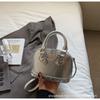 Niche Design Handbag Bag Women's Rivet Decoration Shell Bag Pu Commuter Shoulder Crossbody Bags