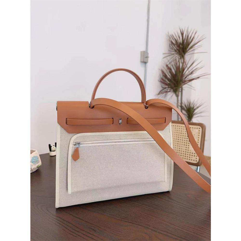 Новая сумка большой емкости, натуральная коровья кожа с холстом, 31 см, портативная наплечная сумка-мессенджер, модная большая сумка.