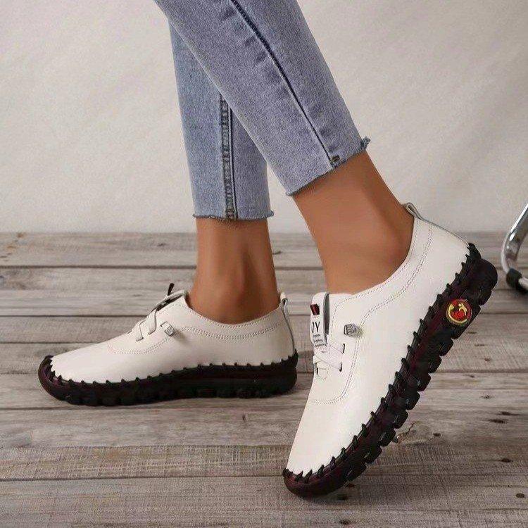 Fashion 2024 Women's Flat Shoes New Orthopedic Loafers Woman Moccasins Stitched Slip On Ballet Flats For Women Nurse Shoes Medical