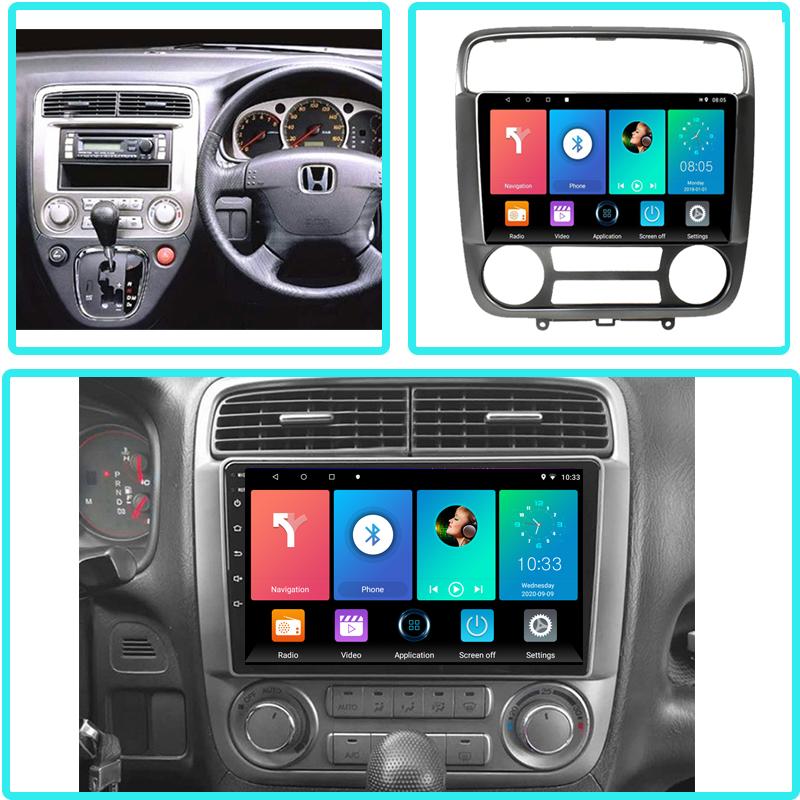 Android Car Radio для Honda Stream 2000-2005 Мультимедийный проигрыватель Головное устройство Стерео GPS Навигация BT WIFI 1+16 ГБ