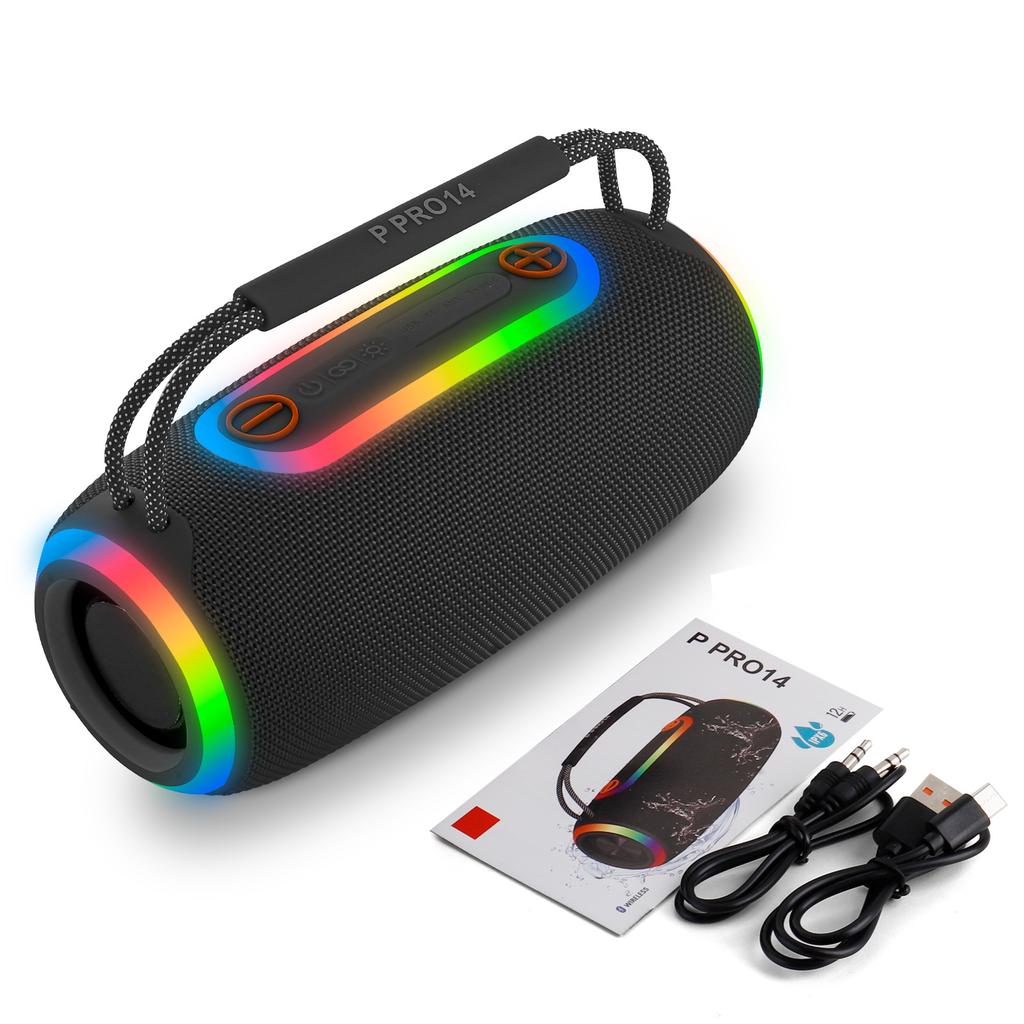 PRO Series 14 Bluetooth Speaker RGB Light Portable Desktop Outdoor Subwoofer High Power Speaker