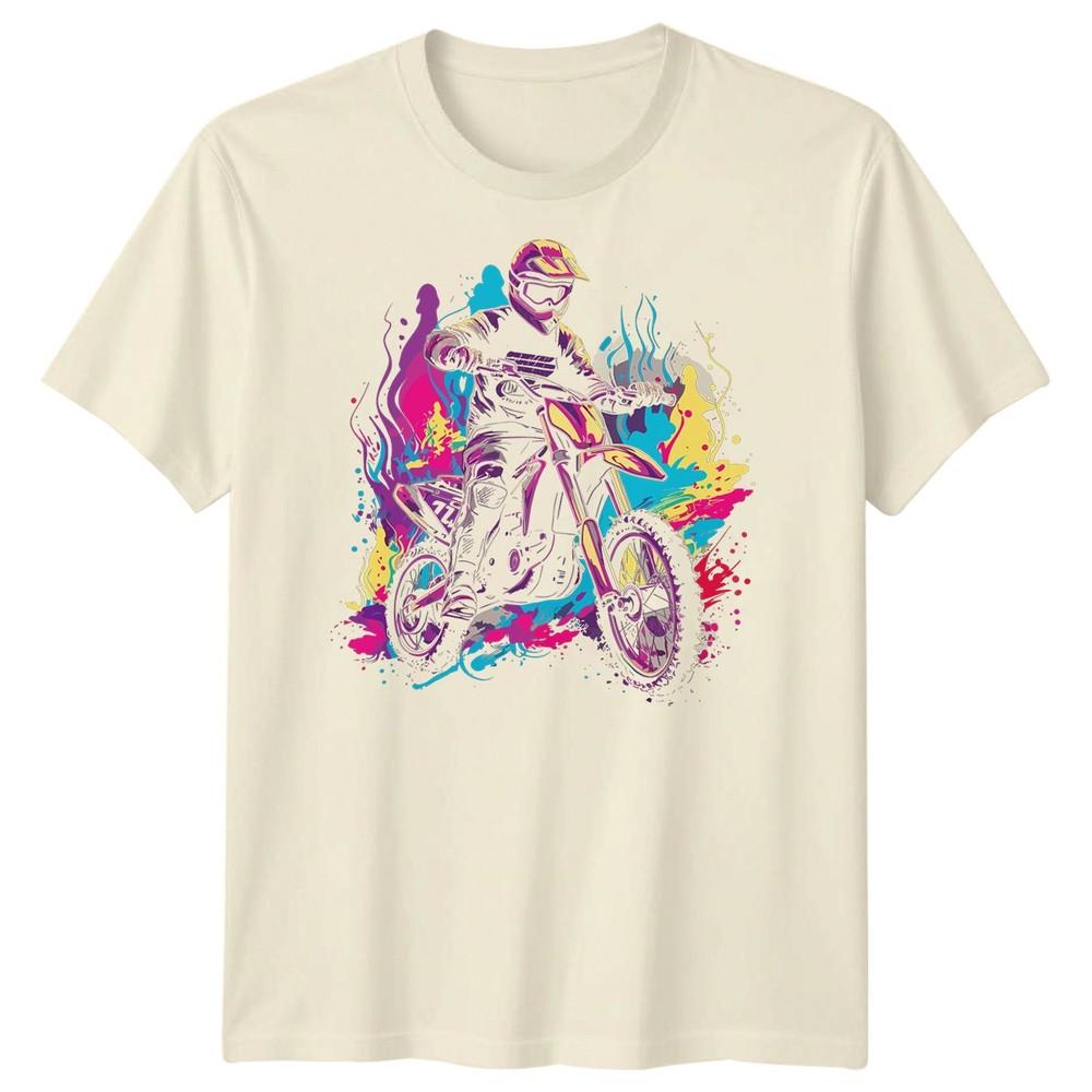 Motocross Rider Dirt Bike Sports Mens TShirt Extreme Action