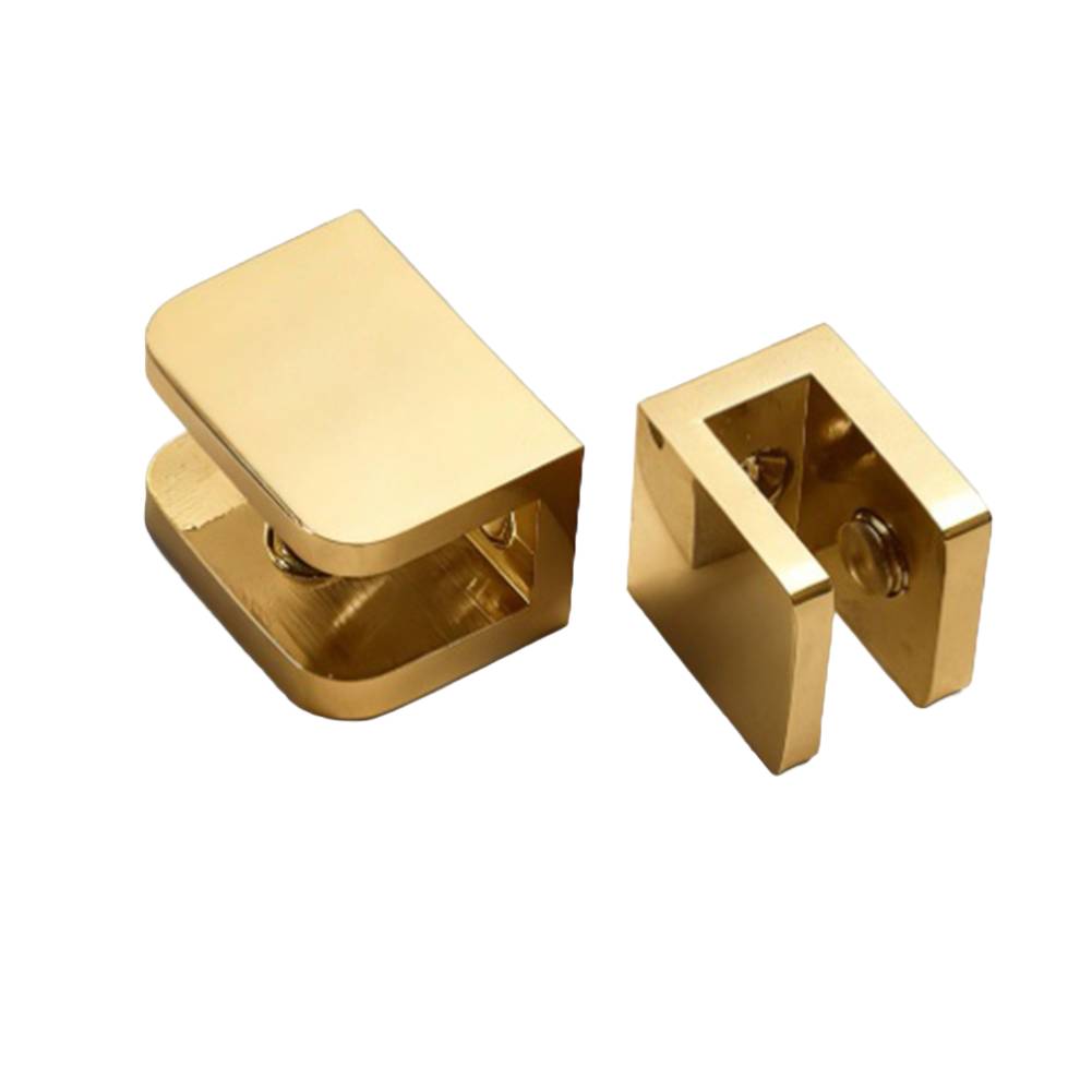 Латунный зажим для стекла Подходит для полок в ванной, винных шкафов и стеклянных перегородок Надежный и устойчивый кронштейн для крепления стекла