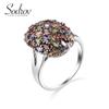 SODROV Women's Jewelry Colorful Zircon Rings for Women