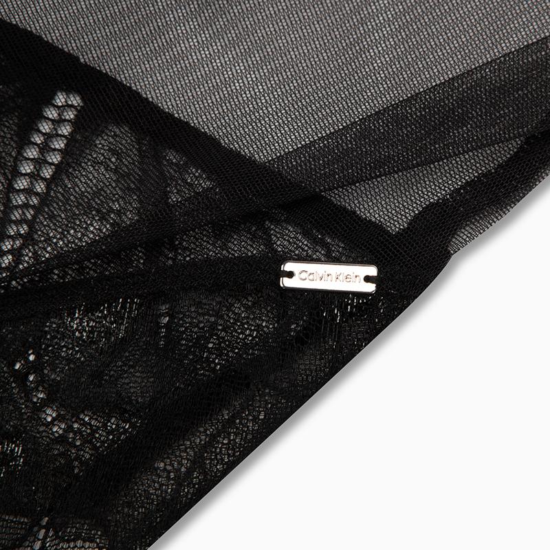 Calvin Klein Черный ярлык сексуальное кружевное прозрачное боди женские боди Space-Black QF8033-1