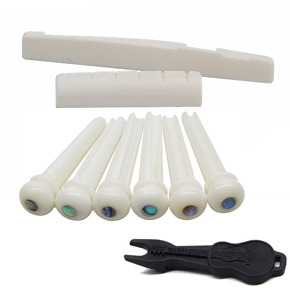 Акустический костяной бридж Акустическая гитара Костяной бридж Колки бриджа Порожек Аксессуары