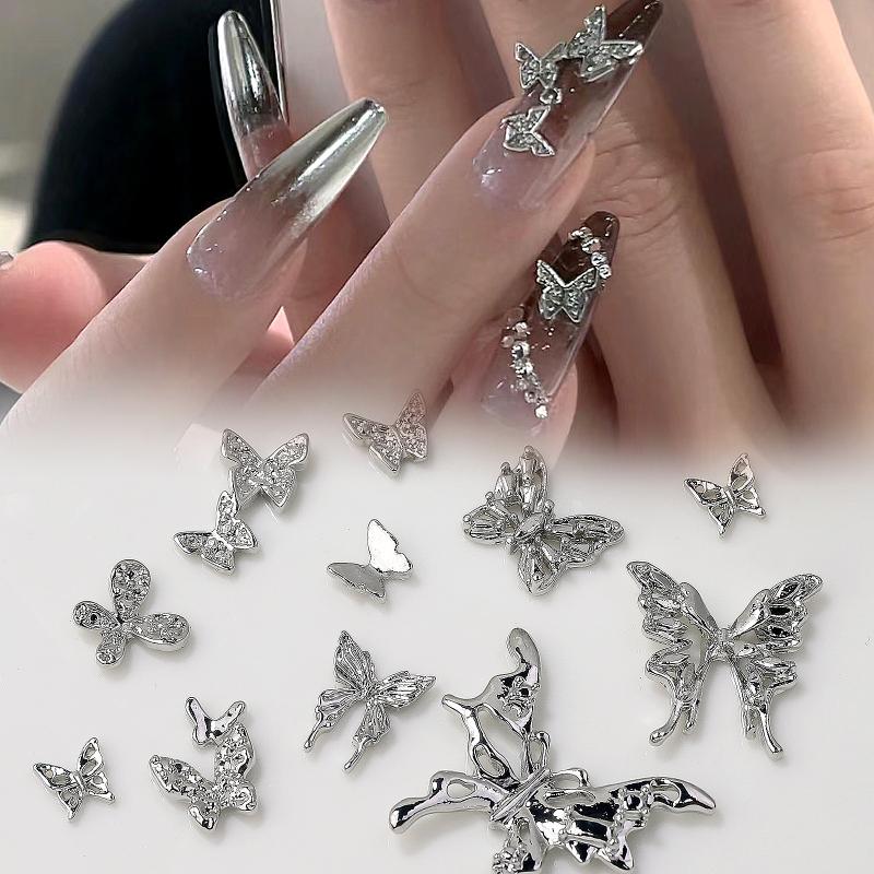 Nail Alloy Light Luxury Three-dimensional Butterfly Nail Accessories