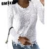 Women's Fashion Casual Summer Solid Color Print Long Sleeve O-Neck Blouses & Shirts