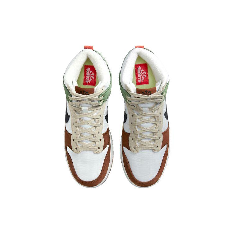 Nike Женские кроссовки Dunk High LX Next Nature Toasty White Summit-White Black DN9909-100