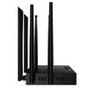Промышленный 4G-роутер в металлическом корпусе с 6 антеннами, разъемом SMA, WiFi ED128, сильным сигналом и поддержкой сменных карт.