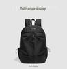 High Capacity Student Backpack – Versatile, Stylish, Lightweight Travel Bag In Solid Colors