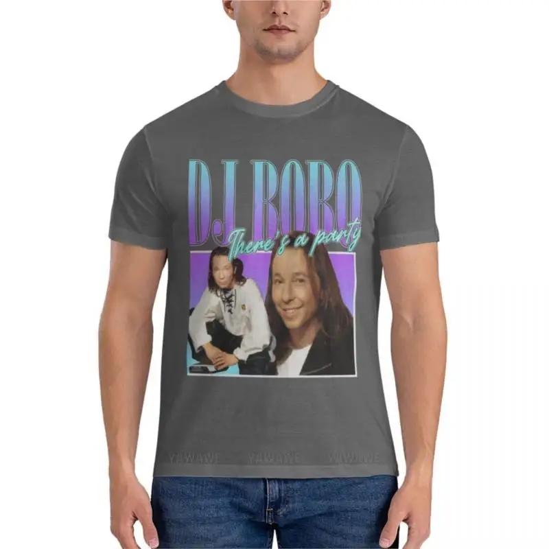 DJ Bobo 90s Style Eurodance Classic Essential T-Shirt Oversized T Shirt Tops Brand T-shirt Men Cotton Teeshirt