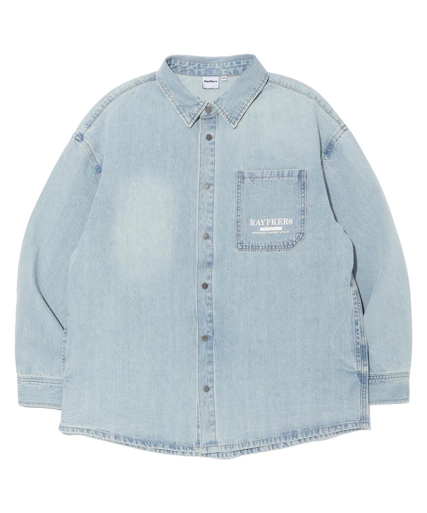 RAYFIKERS Logo Denim Shirt Light Indigo (Mp1Yu103-062)