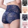 3PCS Sexy Lace Floral High Waist Panties for Ladies Plus Size Women Control Shaper Briefs Seamless Hip Lift Lingerie M-3XL