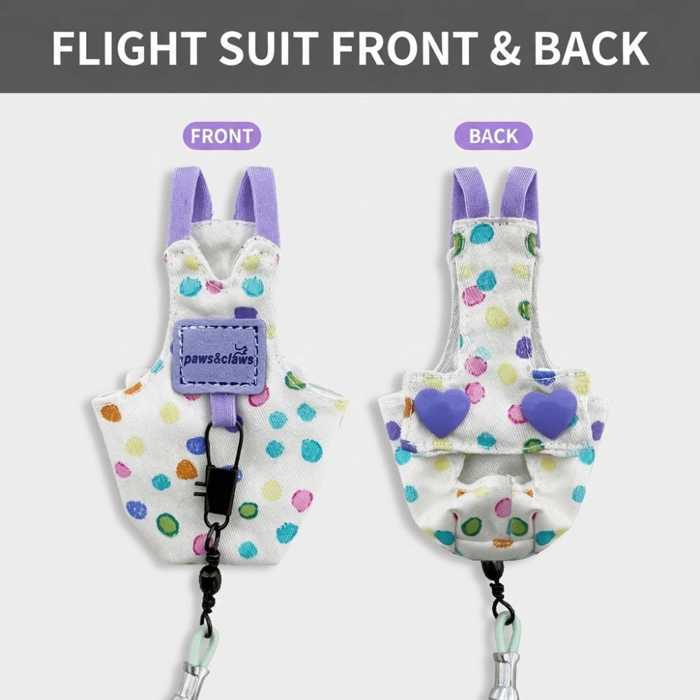 Adjustable Parrot Flying Harness Anti-Bite Parrot Flight Harness Bird Flight Suit Small Parrots