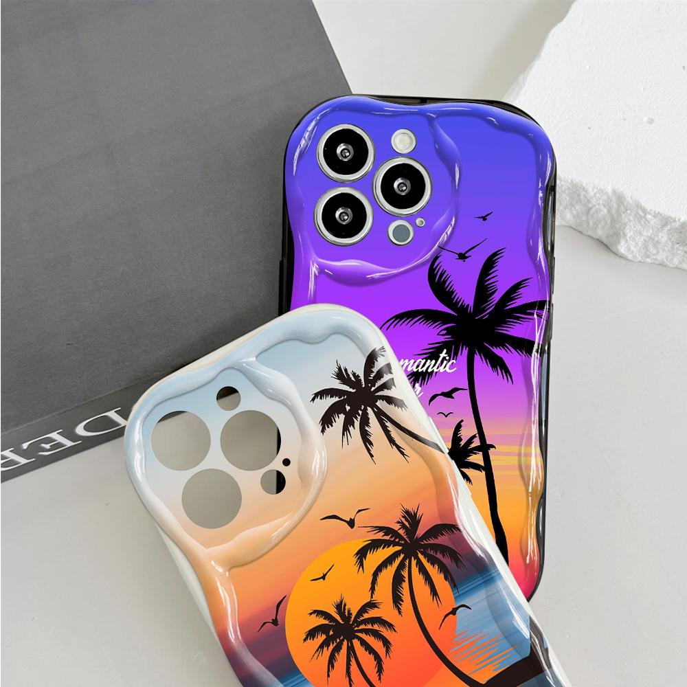 Милый мультяшный узор, кремовая текстура, мягкий силиконовый чехол с волнистыми краями, чехол для телефона для OPPO Reno Realme