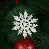 Hanging Pendant Charming Christmas Tree Decor Glitter Snowflake Festival Decoration Party Ornaments