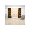 Brown Floor White Branches Printed Living Room Background Curtain