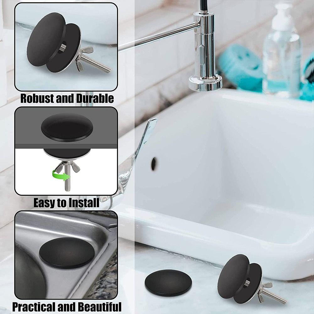 Faucet Decorative Covers Drainage Seal Stainless Steel Metal Sink Hole Cover Faucet Hole Cover Sink Plug Tap Hole Plug