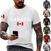 Мужская канадская футболка с круглым вырезом и короткими рукавами