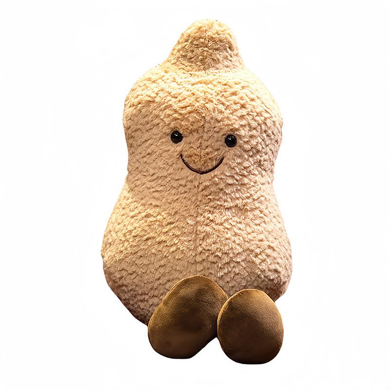 Adorable Cartoon Style Plush Persimmon And Peanut Pillow Soft Toy For Home Decoration
