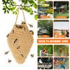 3 Pcs Crochet Wasp Nest Decoy Cotton Rope Hanging Faux Wasp Nest Deterrent for Outdoor Patio Garden Yard Eaves Decoration
