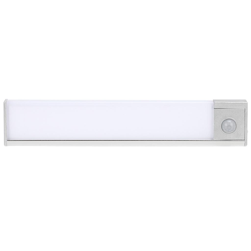 LED Body Motion Sensor Under Cabinet Light USB Charging for Kitchen Cupboard ClosetWhite Light