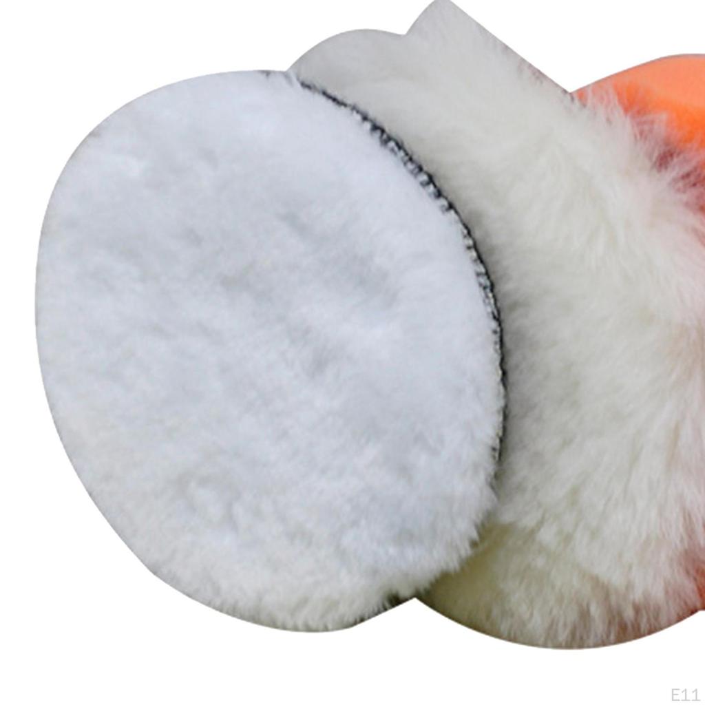 6 Pieces Car Buffing Polishing Pads Portable with Drill Adapter Buffer Polisher Pad for Sealing