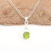 Чудесный кулон с драгоценным камнем перидот, кулон из цельного серебра 925 пробы, кулон с камнем по дате рождения, подарок для него