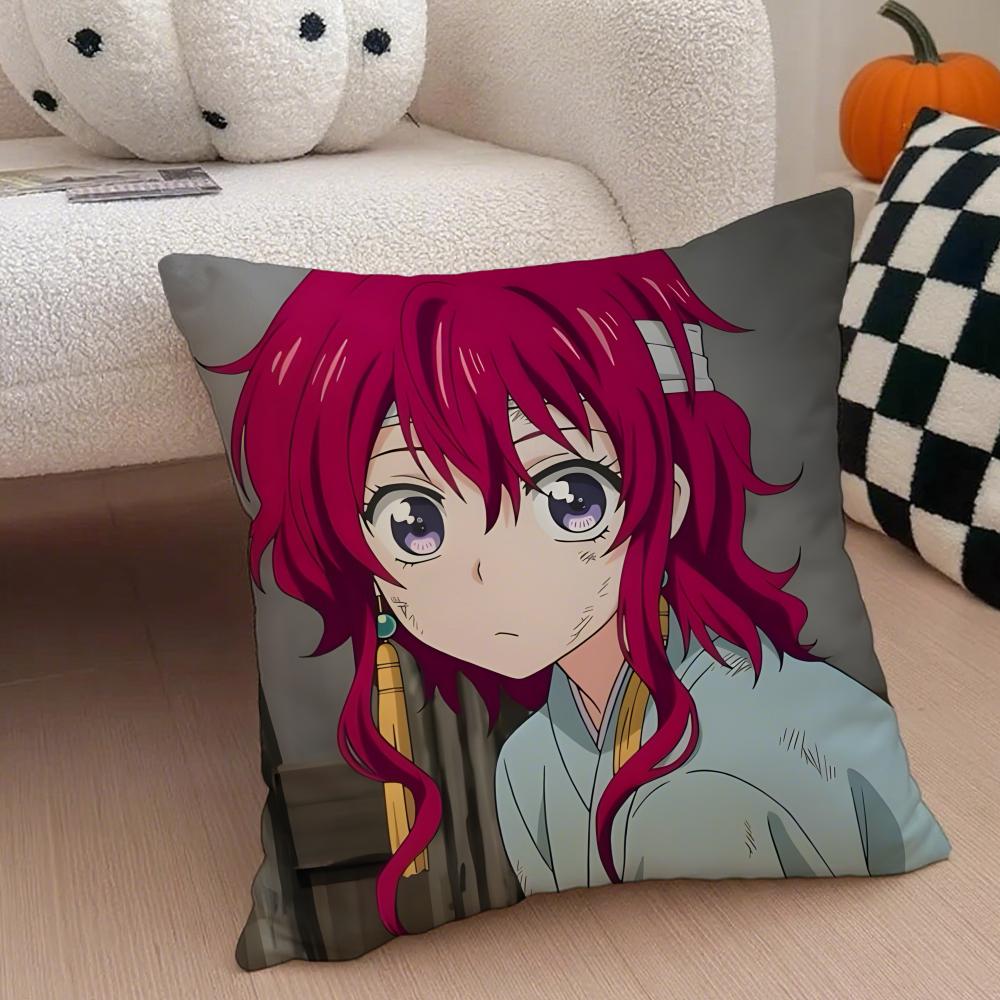 Fantasy Japanese Anime YYona Of The Dawn Cushion Cover Throw Pillow Cover Hidden Button Durable Polyester Chair Cushion
