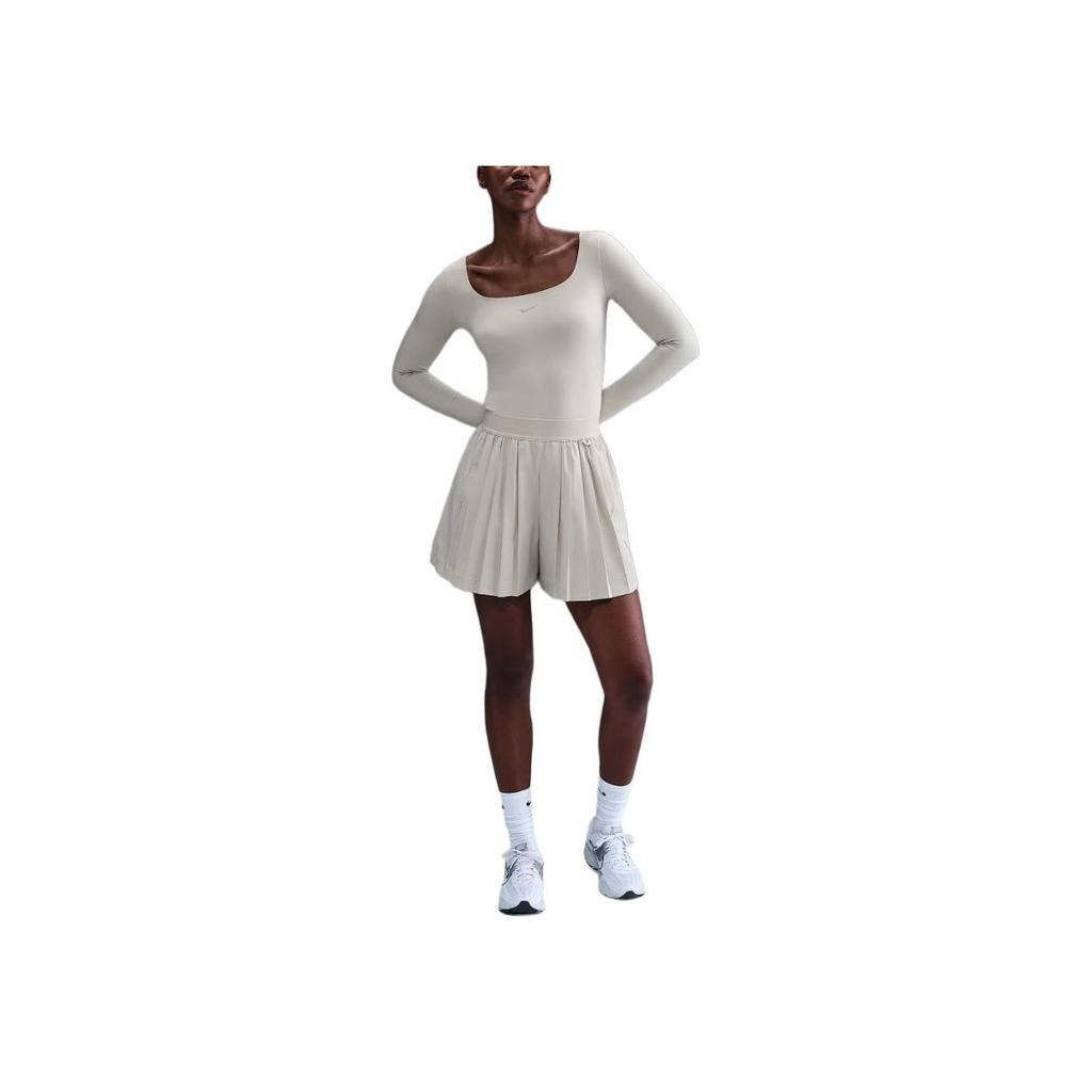 Nike Dri-Fit Идеальная эластичность Легкие Удобные Высокая талия Свободные Повседневные Шорты Женские шорты Светло-Минерально-Коричневый Светло-Железнорудный IB2346-104