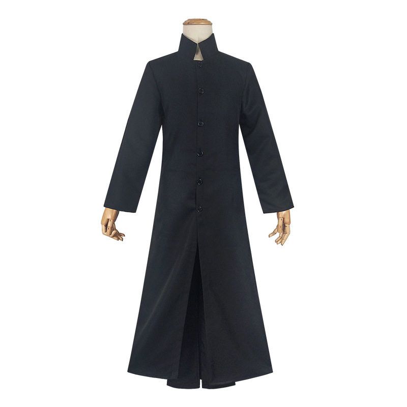 Sweet and Cool Matrix Movie Cosplay Neo Trench Coat Costume Halloween Outfit