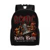 Рюкзаки Hells Bells AC DC для женщин и мужчин, водонепроницаемые, для колледжа, школы, винтажная рок-сумка с принтом, ранцы
