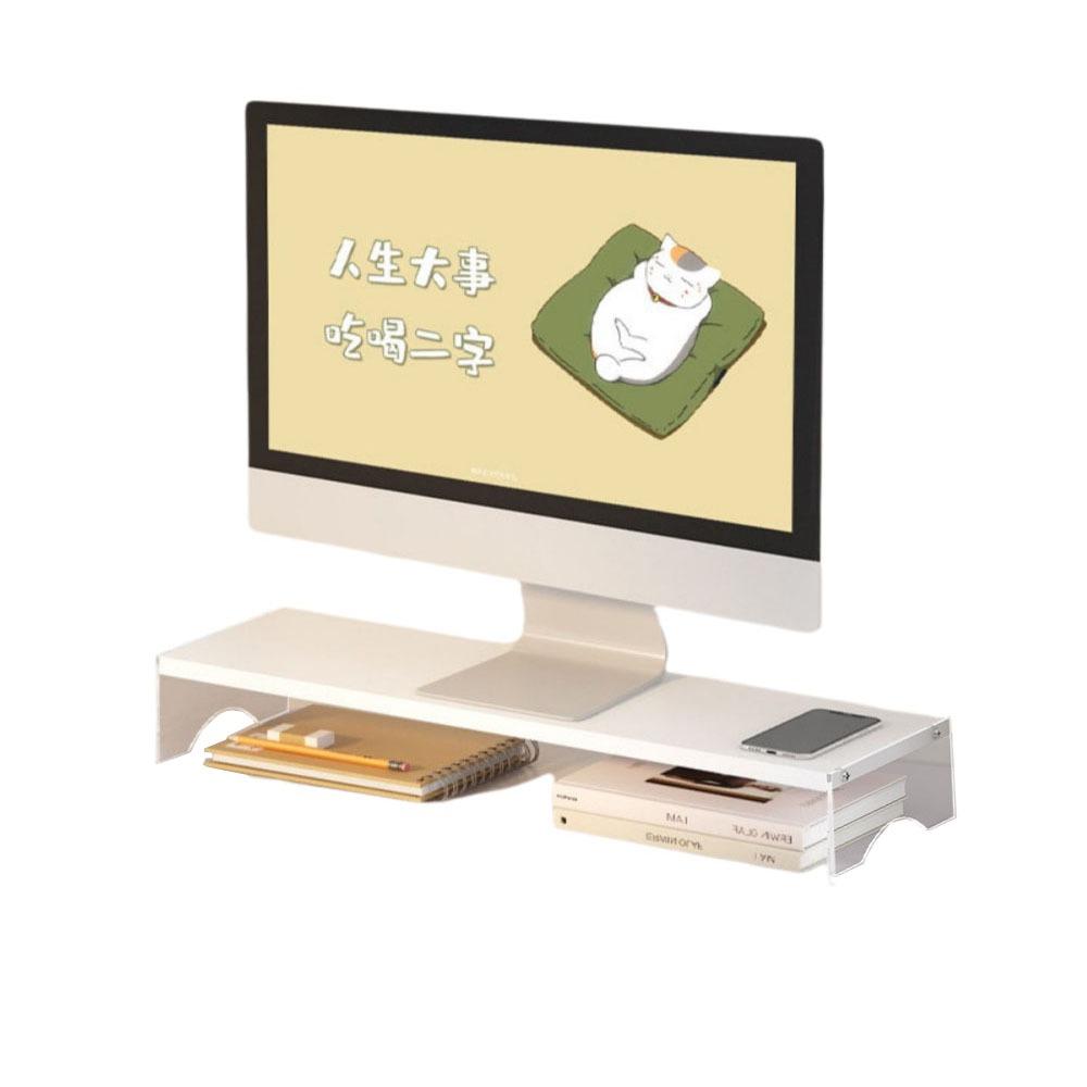 Однослойная/Двухслойная Акриловая Плавающая Подставка для Компьютера Защита Шеи Комфортная Высота для Просмотра Подставка для Настольного Ноутбука