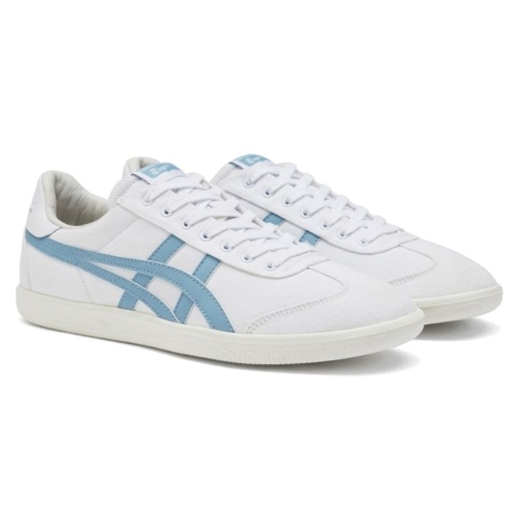 ONITSUKA TIGER Tokuten Fabric Synthetic Leather Retro Training Lightweight Breathable Low-Top Skate Shoes Unisex Sneaker White Blue 1183A862-107