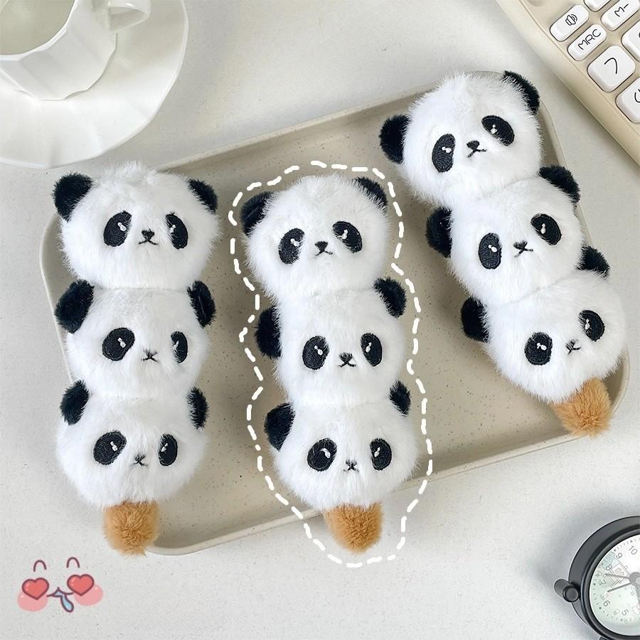 Cute Plush Cartoon Panda Backpack Charm With Lollipop Design Adorable Child Toy