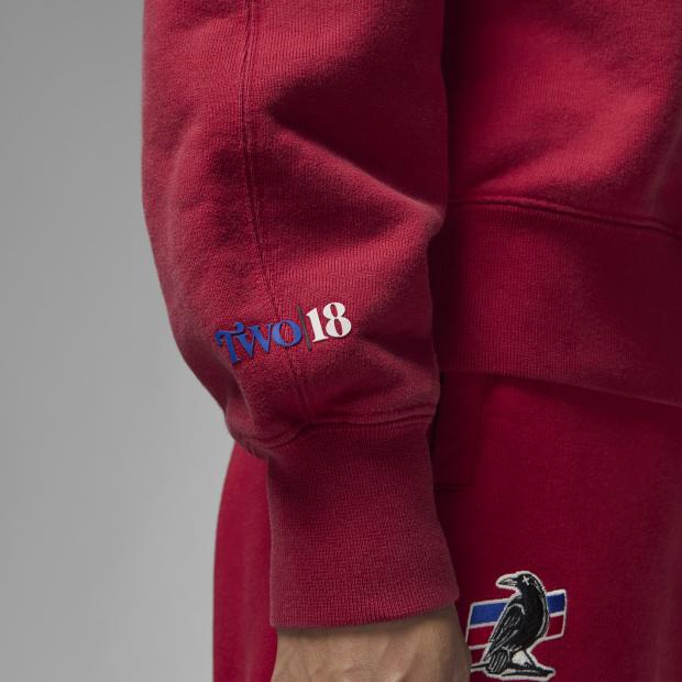 Jordan Женский свитшот с круглым вырезом X Two 18 Collaboration Series с вышитым логотипом, топы DV6967-687