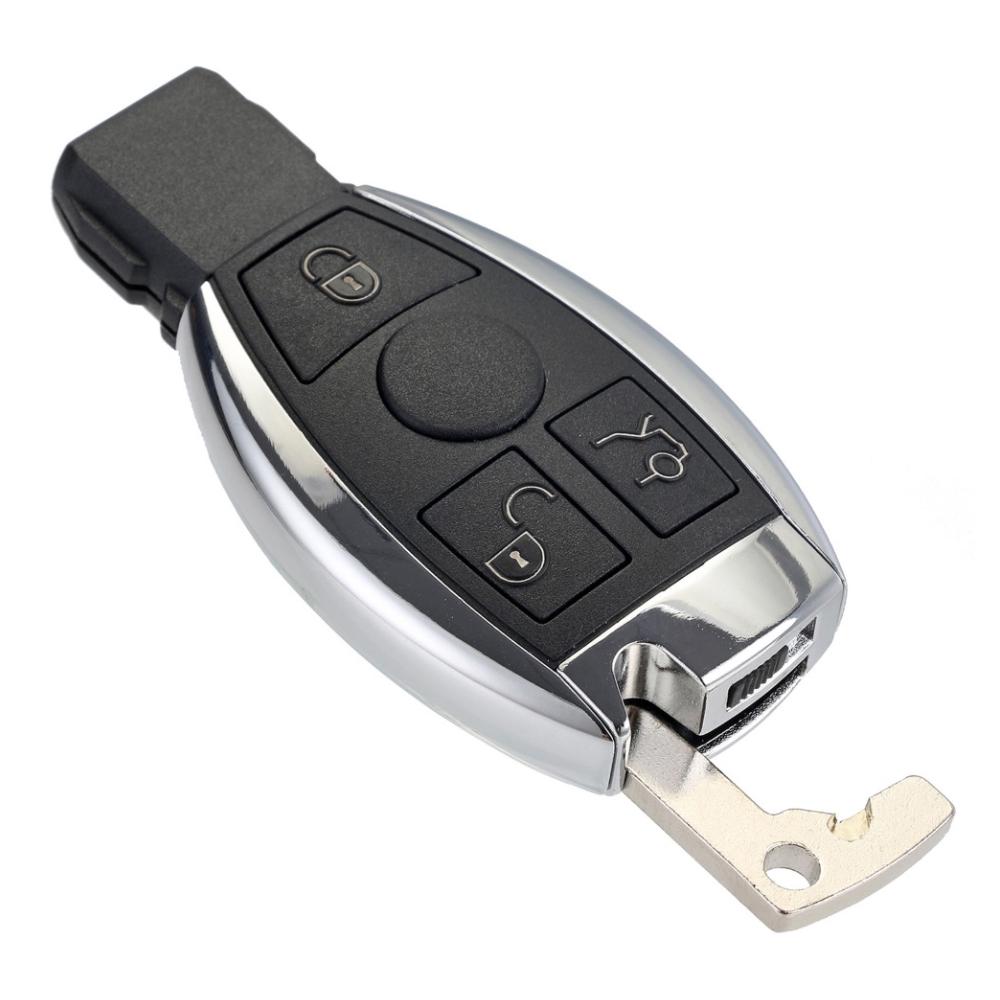 433MHz 3 Buttons Keyless Uncut Flip Remote Key Fob for Mercedes Benz Year 2000+ NEC&BGA Control