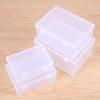 1Pcs Thickened Storage Box Transparent Plastic Case Flip Box  for Pill Jewelery Earrings Cosmetics