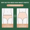 Flarixa Women High Waist Seamless Panties Breathable Ice Silk Underwear Elastic Tummy Shaping Briefs Lace Transparent Underpants