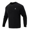 Solid Color Loose Fit Crew Neck Sweatshirt Men Tops Black FD7462-010