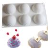 1pc 6 Cavities Spiral Silicone Mold Chocolate Molds Silicone Half Round Mousse Mould Buns Cake Mouler Christmas Tools For 3D Soap Molds