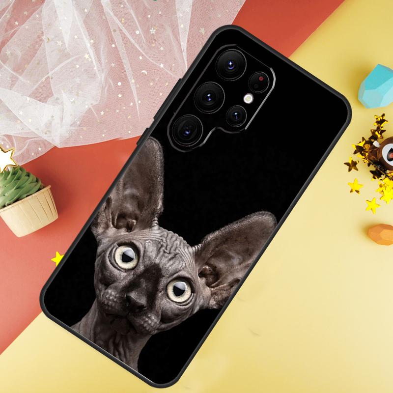 Чехол для телефона с изображением кошки сфинкса для Samsung Galaxy S25 FE S23 S21 S20 S22 S24 S26 Ultra S10 S26 Plus Чехол Coque