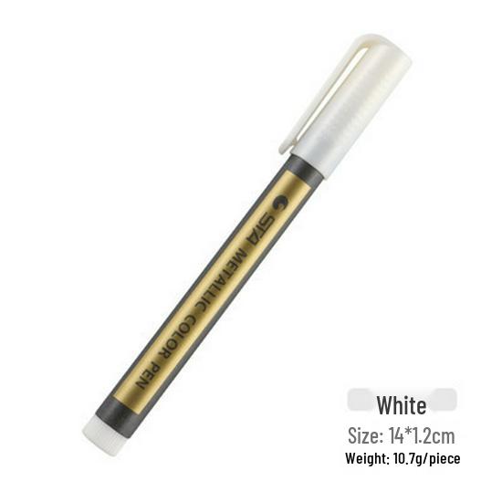 STA 8151 Цветной металлический маркер для рисования для DIY и искусства на черном картоне.