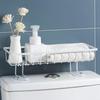 1Pc Punch-Free Bathroom Storage Rack, Wall Hanging Free Installation Toilet Washroom Storage Rack, Bathroom Organizers