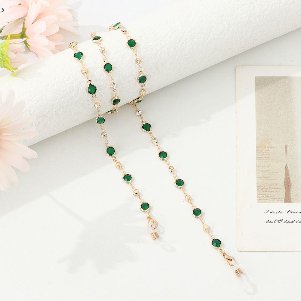 Модные длинные хрустальные очки-шнурки для очков Аксессуары для очков Цепочка для очков Ожерелье для очков