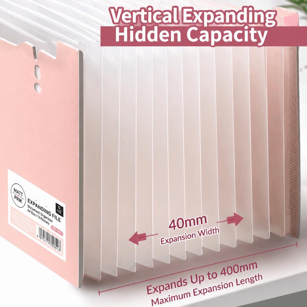 A4 Accordion Document Organizer Vertical Test Paper Storage Bag  Summer Outdoor