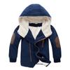 2021 Kids Boy Winter Coat Long Sleeve Hooded Children Boy Jacket Parkas Patchwork Fashion Teenage Kids Clothes