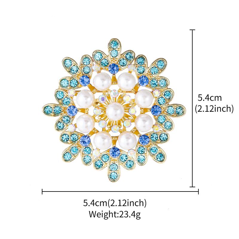 Creative Flower Brooch Versatile Scarf Buckle Anti-Exposure Buckle Corsage Brooch Women'S Accessories